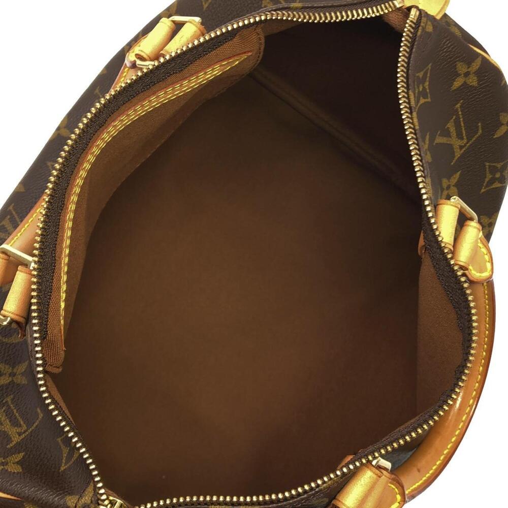 LOUIS VUITTON Brown Monogram Speedy 30 Boston Bag - Picture 7 of 8